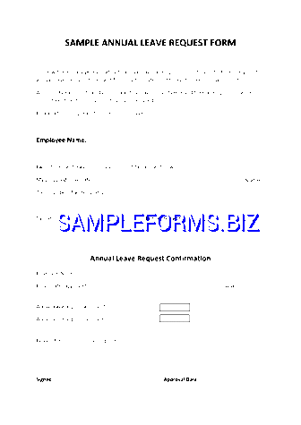 Leave Form Sample 2 pdf free