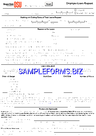 Leave Form Sample 3 pdf free